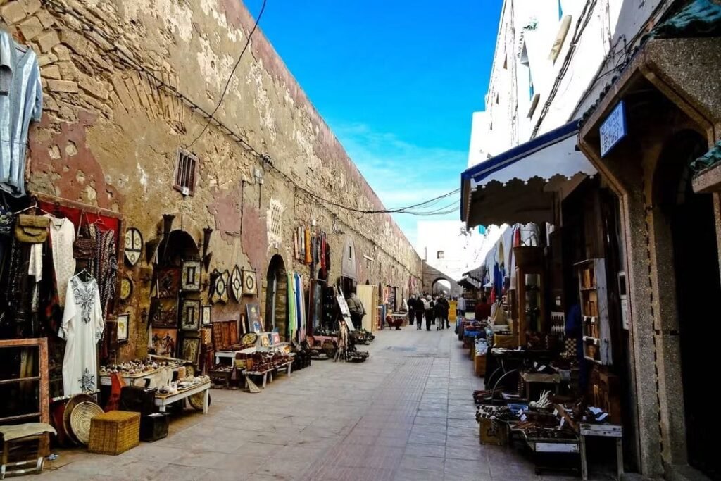 Essaouira medina market and traditional streets, Morocco